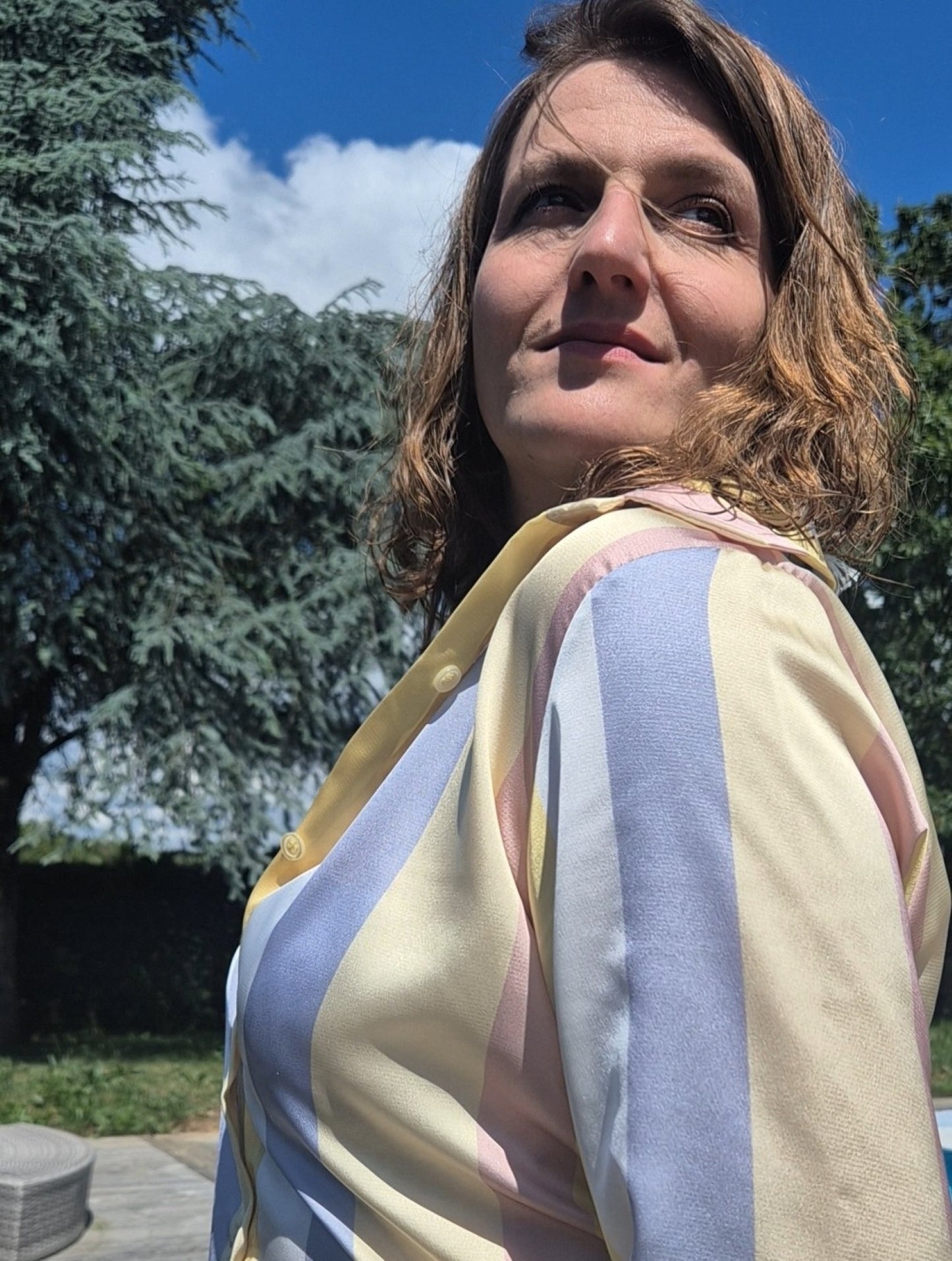 Chemise satinée