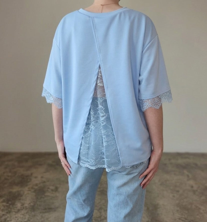 T-shirt dentelle dos