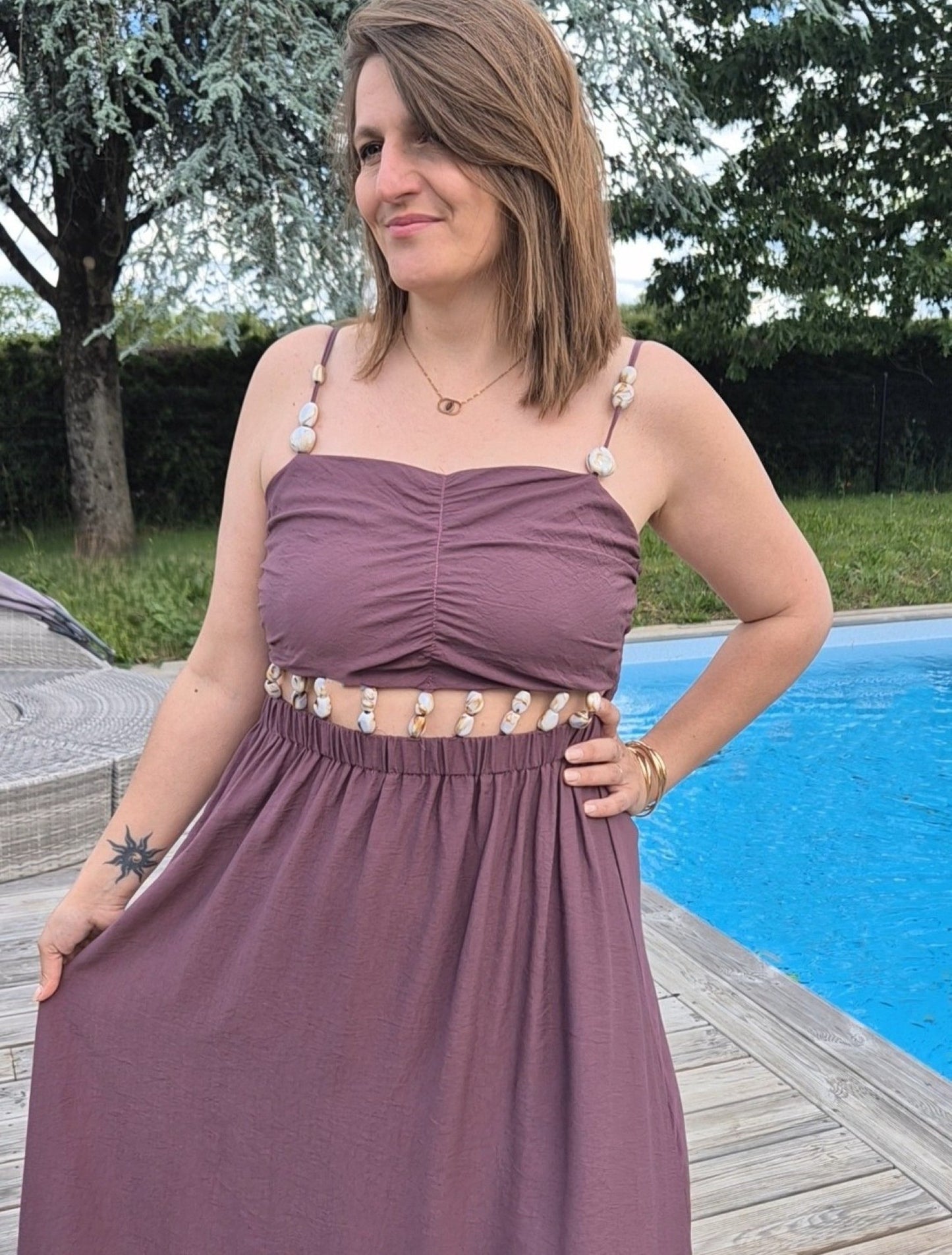Robe coquillages