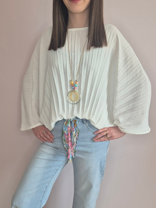 Blouse plissée