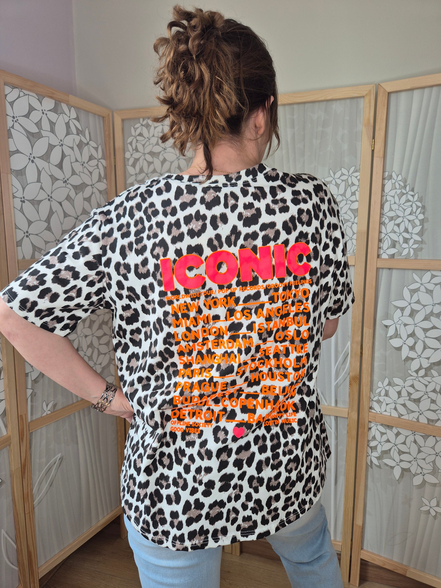 T-shirt léopard ICONIC