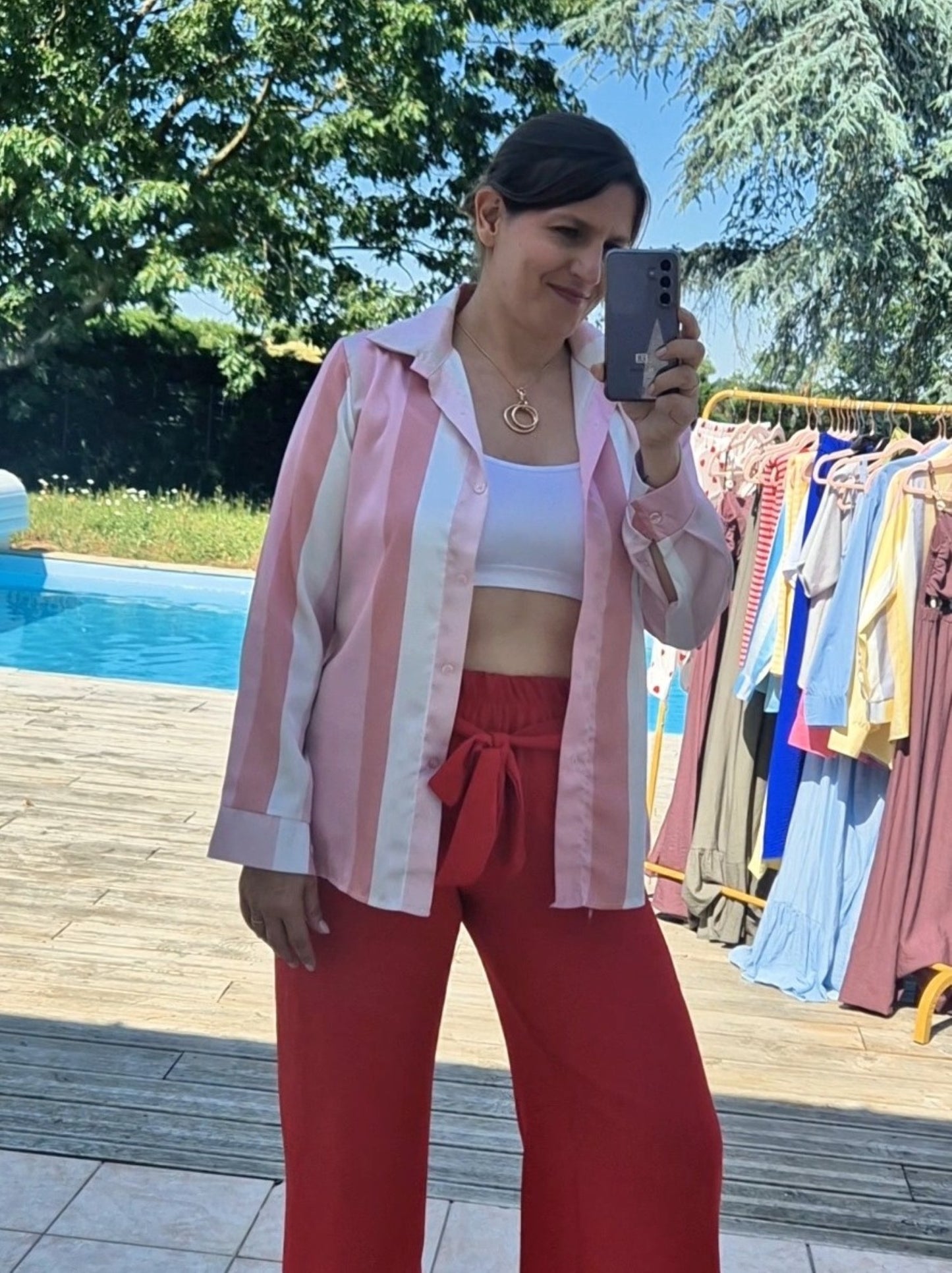 Chemise satinée