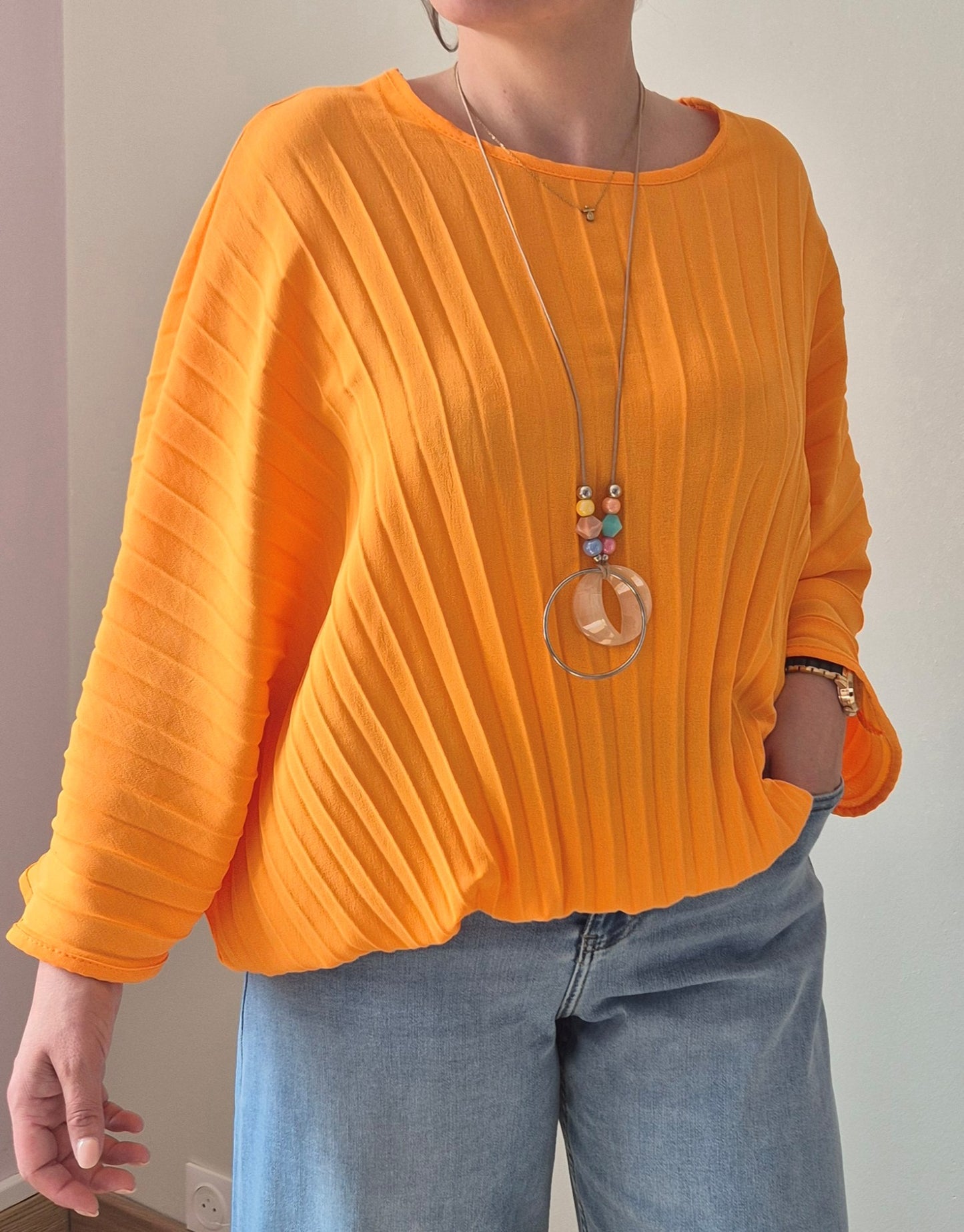 Blouse plissée