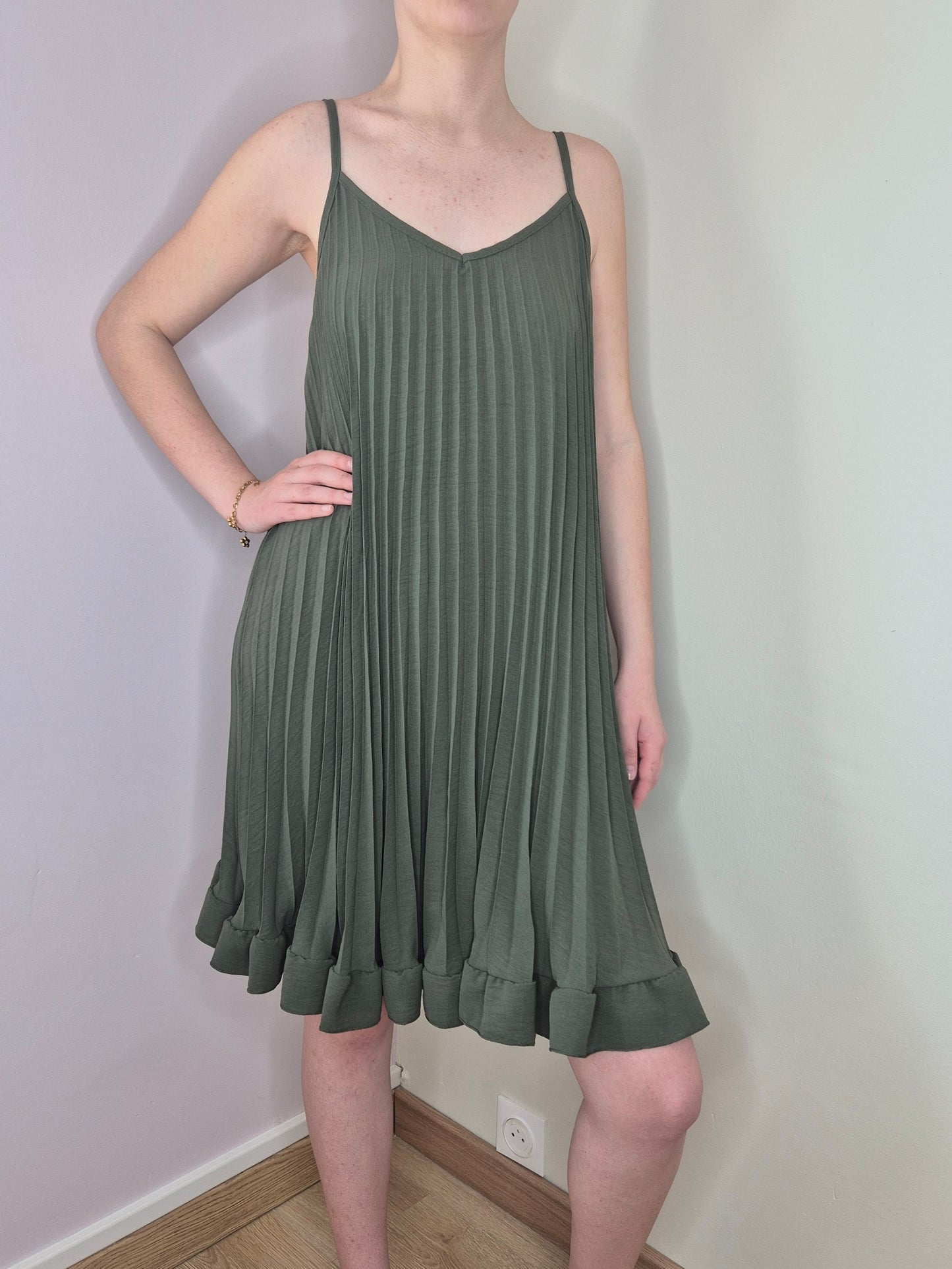 Robe plissée