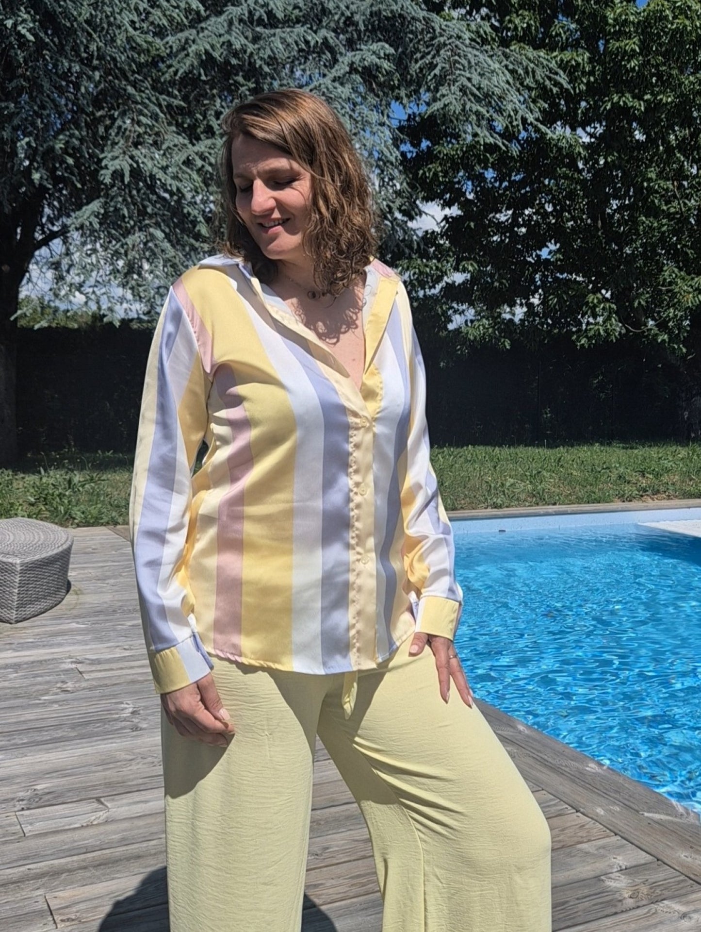 Chemise satinée