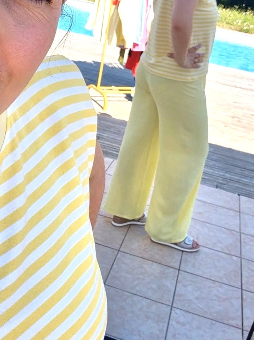 Pantalon taille nouée