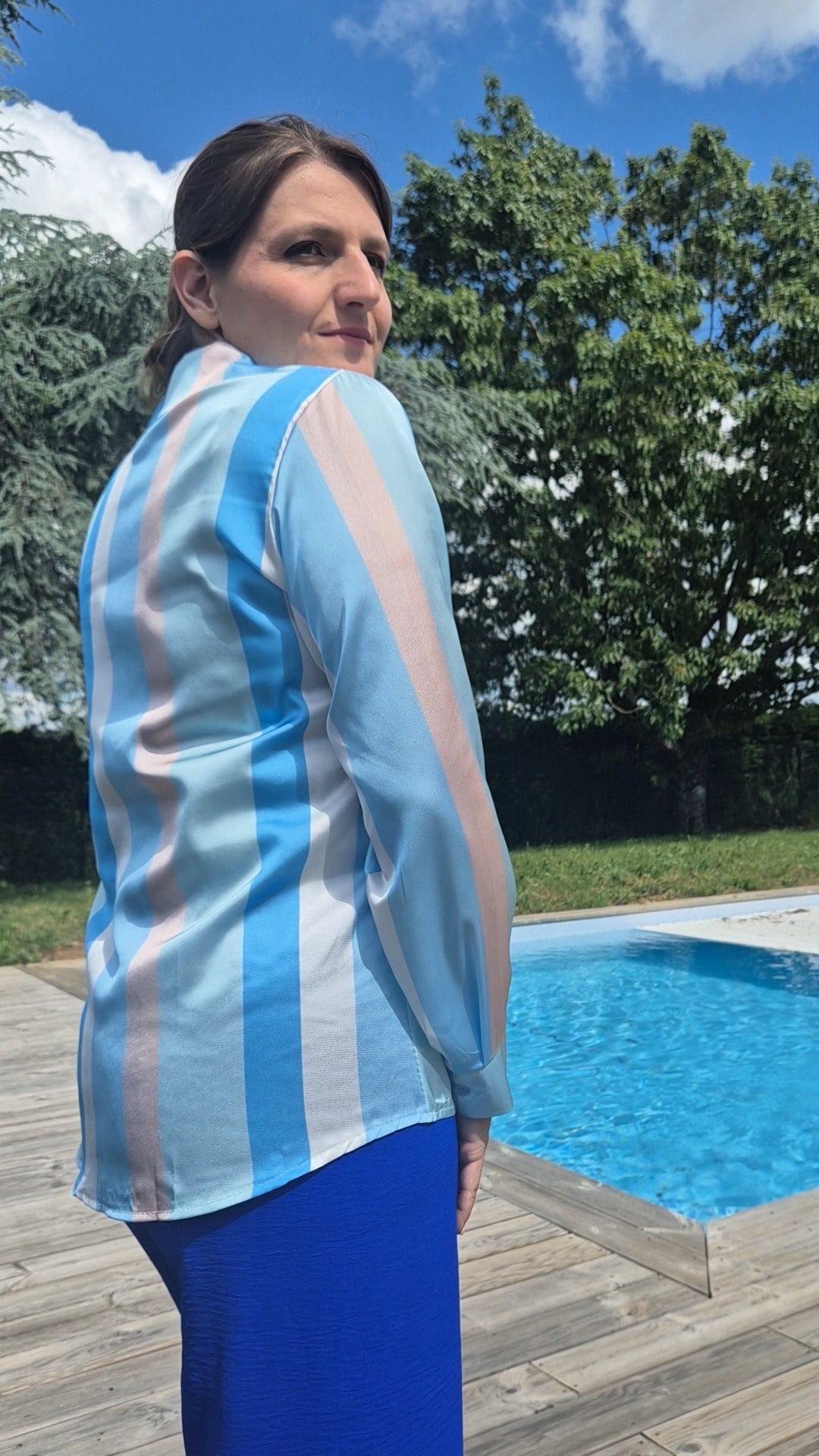 Chemise satinée
