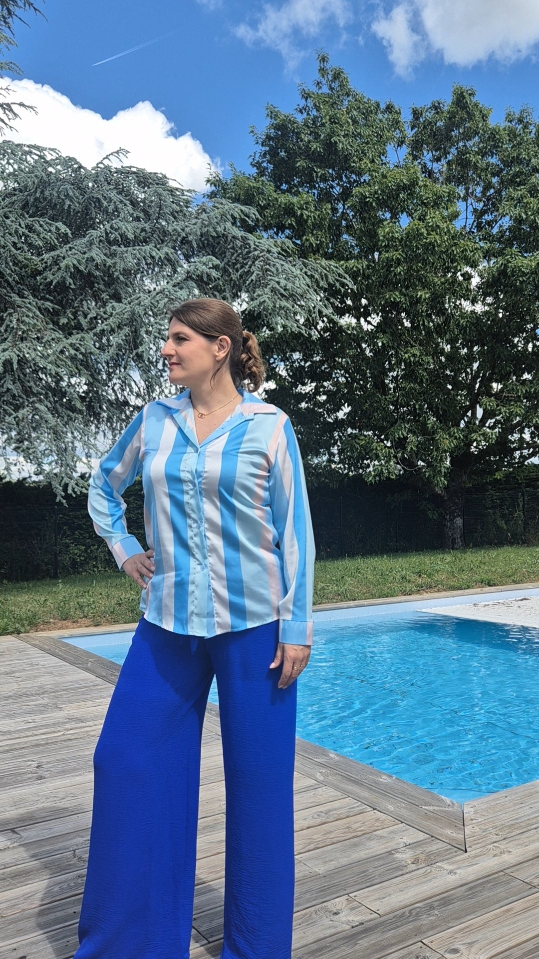 Chemise satinée